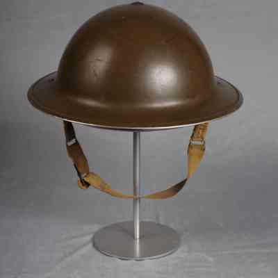 1940 Canadian Army Mark I steel helmet.