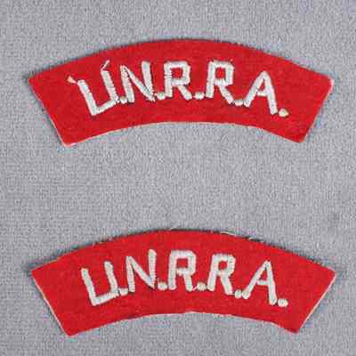 1946 United Nations Relief and Rehabilitation Administration shoulder flash