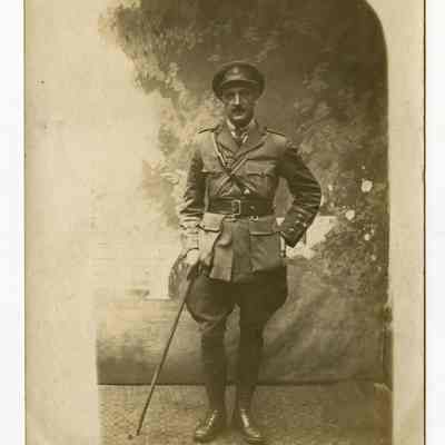 Photograph "RPPC of a PPCLI Captain in France. Signed simply 'Don'".