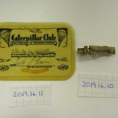 Caterpillar Certifiact and Tie Clip