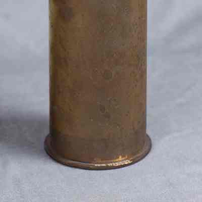1916-1918 German Army Artillery 7.5cm mountain gun shell casing