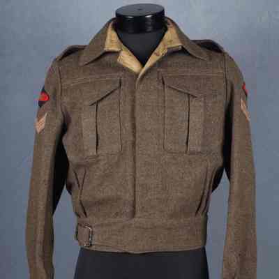 1944-1945 Canadian Army (First Canadian Assault Troop) corporal's battledress jacket.