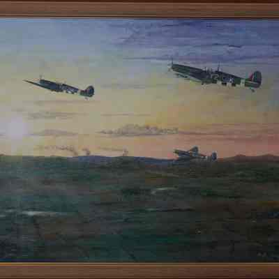 "Royal Canadian Air Force No. 442 (City of Vancouver) Spitfire fighters"