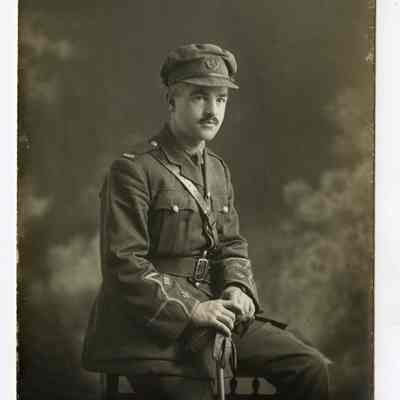 Postcard "A RPPC of Lieutenant C. A. Wells, 8th Battalion."
