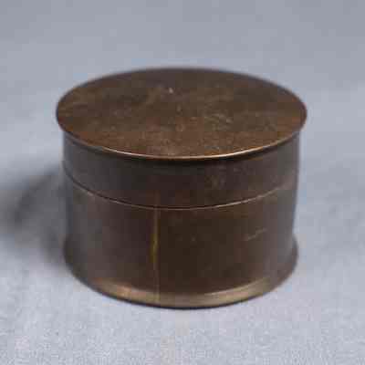 1914-1915 British Army "Trench Art", powder or snuff box