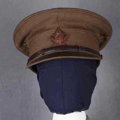 1917-1918 19th Battalion Lieutenant's Service Dress Cap w/badge
