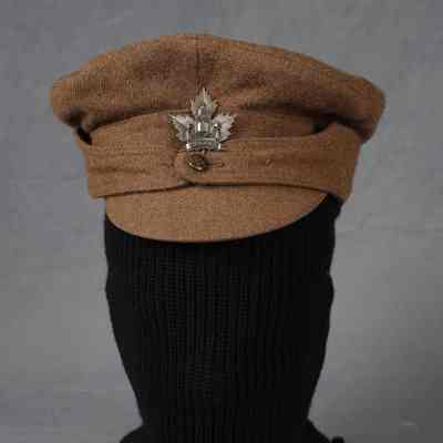 1916-1919 CEF Service Dress Cap w/Borden's Armd. Car Badge
