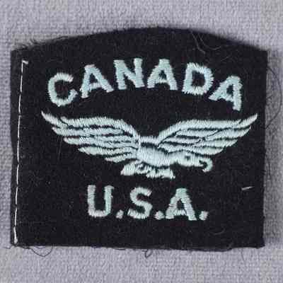1940-1945 RAF "Canada/USA" Shoulder Title (Unbroken)