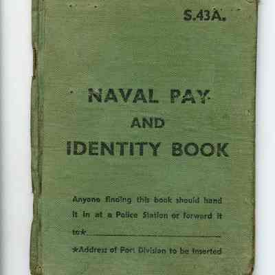 1944 RCN Ordinary Seaman's pay/identity book