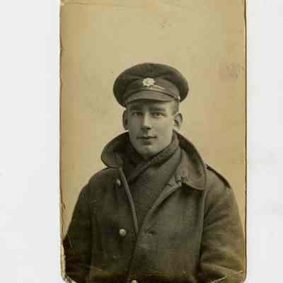 Postcard "A RPPC of W Gracie, "A" Coy Office Depot East Surrey Regiment"