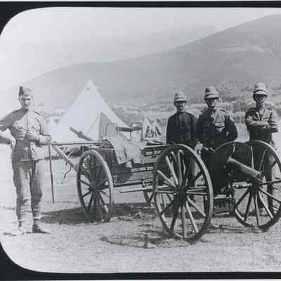 Photograph "Canadian Contingent Maxim Gun Squad, Capetown, South Africa, November-December 1899."