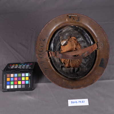 CEF 2nd Division painted Brodie helmet Inside