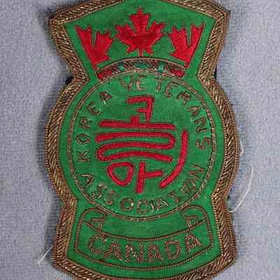 1990's Canadian Korea Veterans' Association blazer badge.