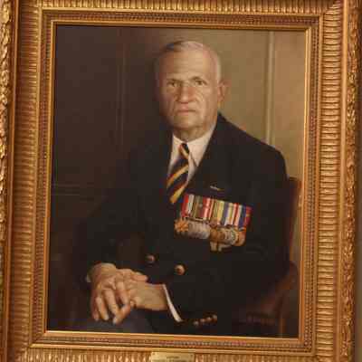 Simpson oil painting "President Captain Charles Scot-Brown, Toronto, Ontario, 2003."