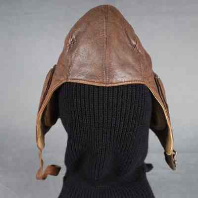 1940's Royal Canadian Air Force Type "B" leather flying helmet