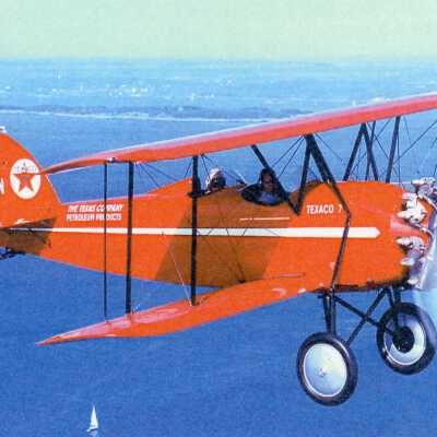 1929 Waco in Flight