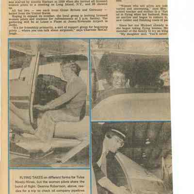 Camaraderie Makes Women's Pilot Club Fly