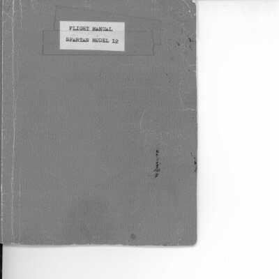 Spartan Model 12 Flight Manual