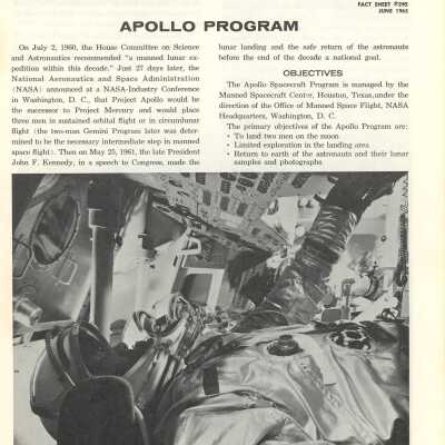 Apollo Program Pamphlet