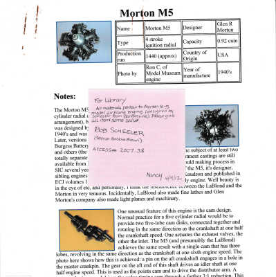 Morton M-5 Documents