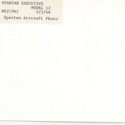 NX21962 Spartan Aircraft Photo