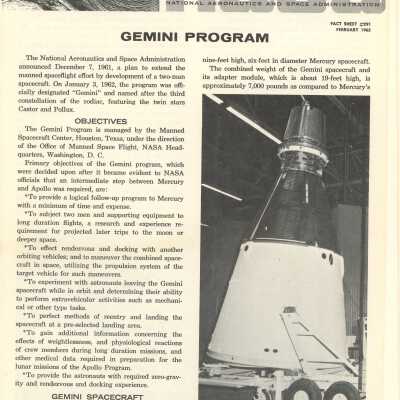 Gemini Program Pamphlet