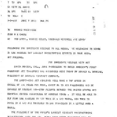DC-8 Correspondence