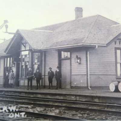 Photograph, CNR Pefferlaw Station, Pefferlaw, Ontario.