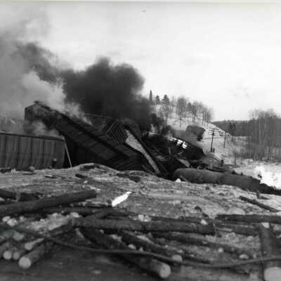 Photograph, Ontario Provincial Police, CPR Wreck Photographs.
