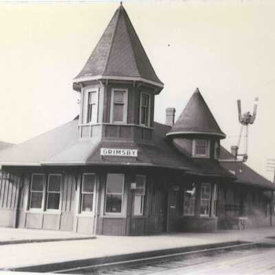 Photograph, CNR Station, Grimsby, Ontario, Canada.