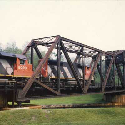 Photograph, CNR Swing Bridge, Washago, Ontario.