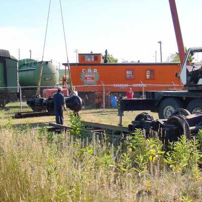 Photograph, NORMHC, Slag Pot Moving.