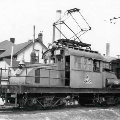 Photograph, INCO Engine 102, Copper CLiff, August 17, 1947, from Bill Bailey.