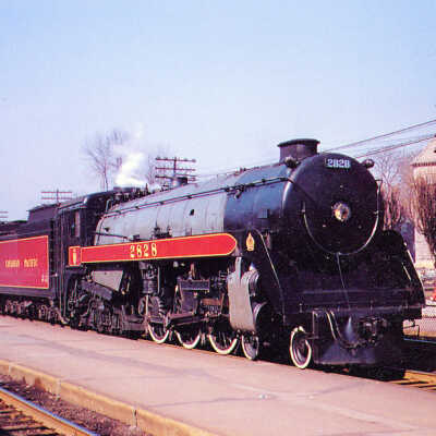 Photograph, Canadian Pacific Railway, Engine 2828.