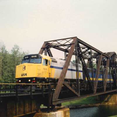 Photograph, CNR Swing Bridge, Washago, Ontario.