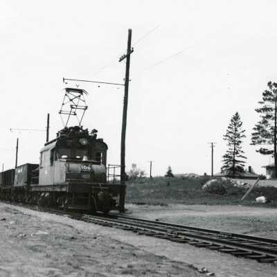 Photograph, INCO Engine 106, Levack, from collection of Dave Shaw.