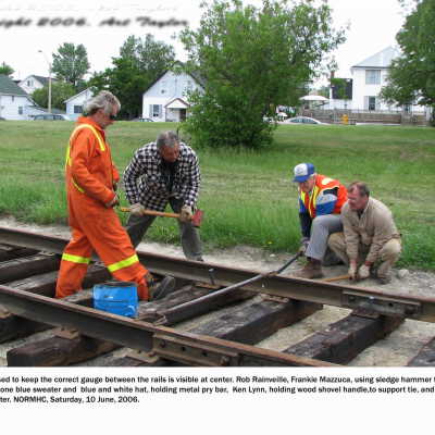 Photograph, NORMHC Track Laying.