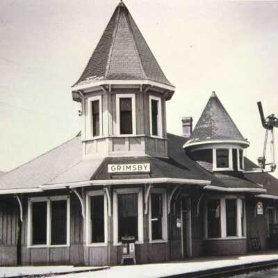 Photograph, CNR Station, Grimsby, Ontario, Canada.