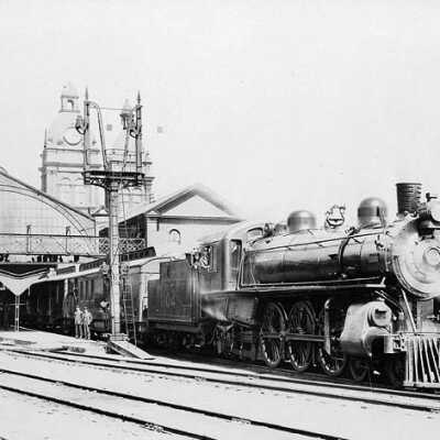 Photograph, Locomotive 1104, Canadian Pacific Railway, Union Station.