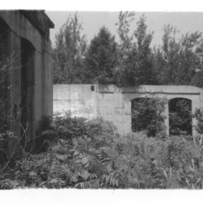 Photograph of the ruins of the Grand Trunk Railway in Depot Harbour