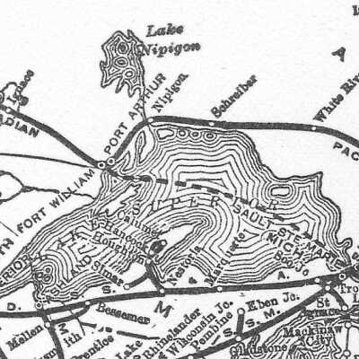 Map - Canadian Pacific Railway lines 1938