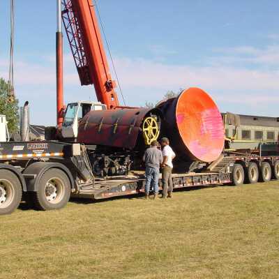 Photograph, NORMHC, Slag Pot Moving.