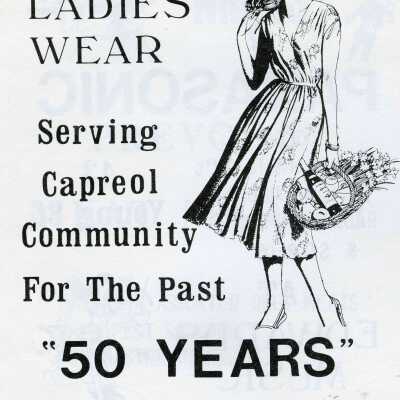 Photograph, Sbrega Ladies Wear, Capreol, Ontario.