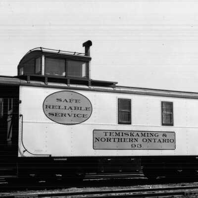 Photograph, Temiskaming & Northern Ontario Railroad Caboose 93.