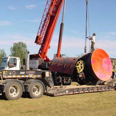 Photograph, NORMHC, Slag Pot Moving.
