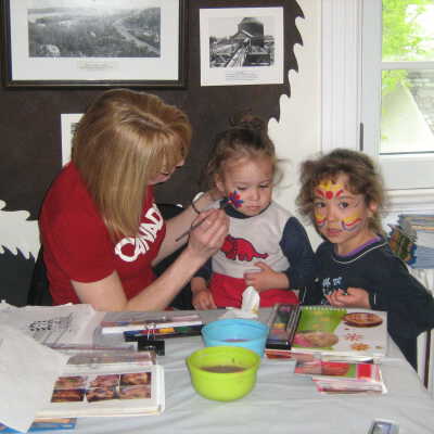 Photograph, NORMHC, Open House, 2011, Face Painting with Mona from Top Notch Toys.