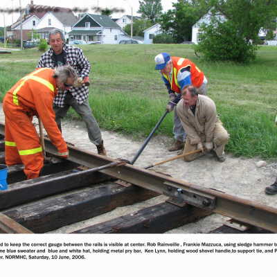 Photograph, NORMHC Track Laying.