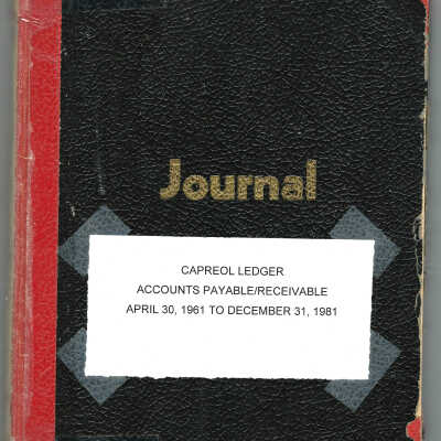 Capreol Ledger
Accounts Payable/receivable