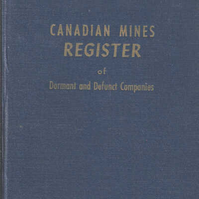 Canadian Mines Register of Dormant and Defunct Companies