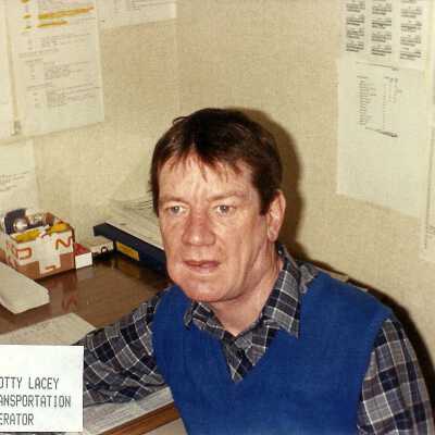 Photograph, Scotty Lacey, Transportation Operator.